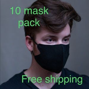 10-Pack Face Mask, Breathable Fabric Face Mask